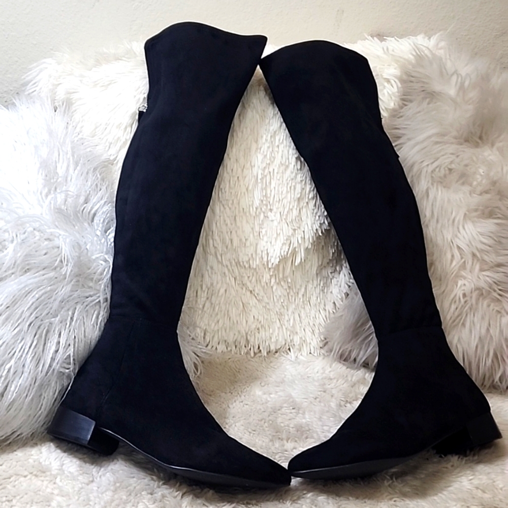 Steve Madden Black Over the Knee Boots
